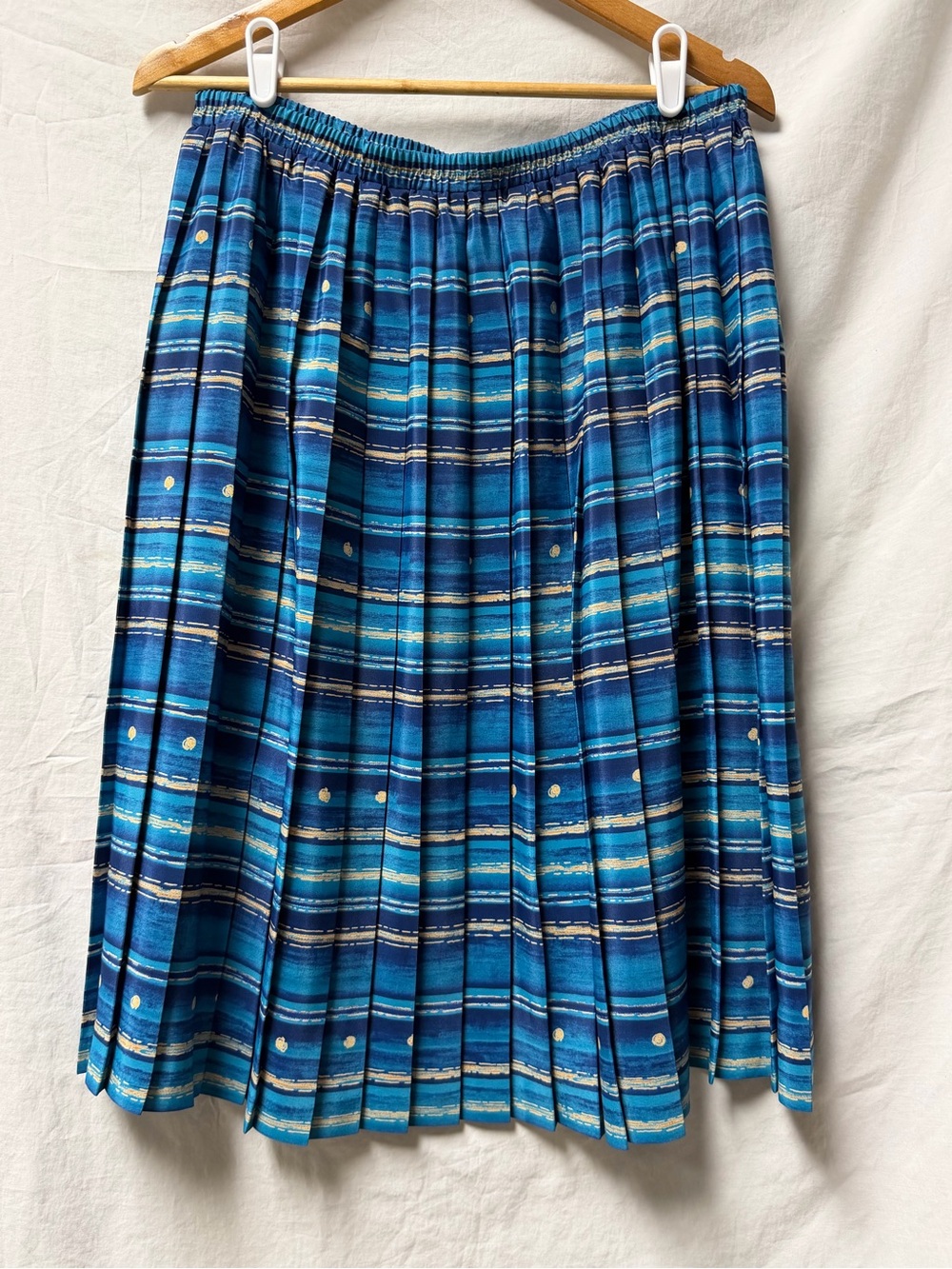 Leslie Fay Women’s Petite Pleated Skirt Size 18WP Elastic Waist